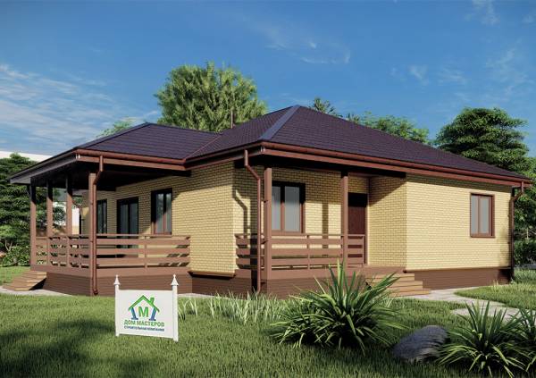 Проекты домов с вальмовой (4-х скатной) крышей